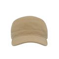 Khaki - Side - Atlantis Tank Brushed Cotton Military Cap