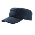 Navy - Front - Atlantis Tank Brushed Cotton Military Cap