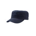 Navy - Front - Atlantis Chino Cotton Uniform Military Cap