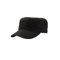 Black - Back - Atlantis Chino Cotton Uniform Military Cap