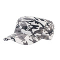 Camo White - Front - Atlantis Chino Cotton Uniform Military Cap