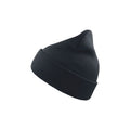 Navy - Front - Atlantis Wind Double Skin Beanie With Turn Up
