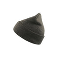 Grey - Front - Atlantis Wind Double Skin Beanie With Turn Up
