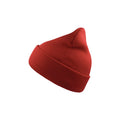 Off Red - Front - Atlantis Wind Double Skin Beanie With Turn Up