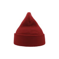 Off Red - Back - Atlantis Wind Double Skin Beanie With Turn Up