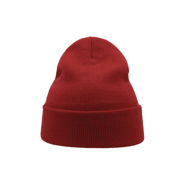 Off Red - Side - Atlantis Wind Double Skin Beanie With Turn Up