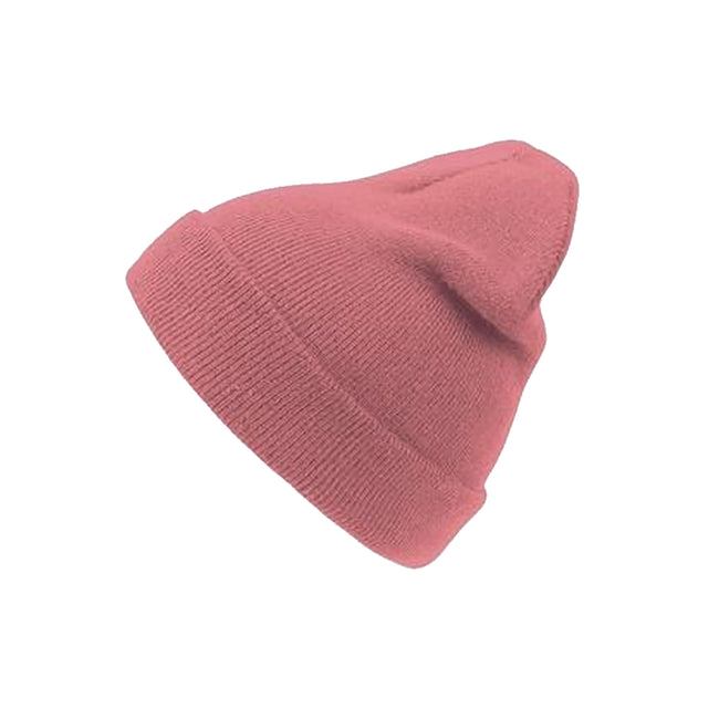 Pink - Front - Atlantis Wind Double Skin Beanie With Turn Up