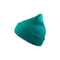 Turquoise - Front - Atlantis Wind Double Skin Beanie With Turn Up