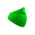 Safety Green - Front - Atlantis Wind Double Skin Beanie With Turn Up