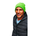 Safety Green - Back - Atlantis Wind Double Skin Beanie With Turn Up