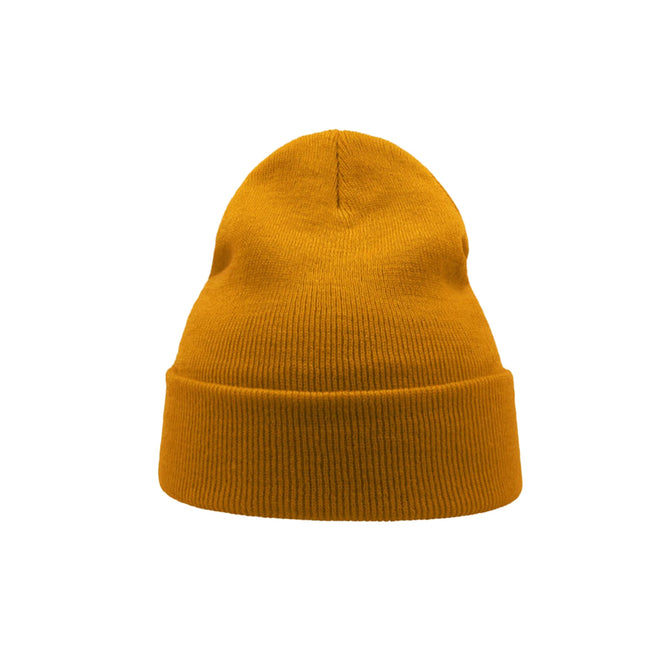 Mustard - Side - Atlantis Wind Double Skin Beanie With Turn Up