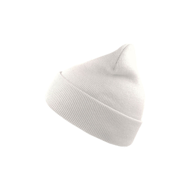 White - Front - Atlantis Wind Double Skin Beanie With Turn Up