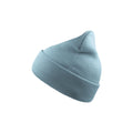 Light Blue - Front - Atlantis Wind Double Skin Beanie With Turn Up