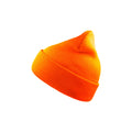 Orange - Front - Atlantis Wind Double Skin Beanie With Turn Up