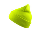 Safety Yellow - Front - Atlantis Wind Double Skin Beanie With Turn Up