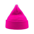 Fuchsia - Back - Atlantis Wind Double Skin Beanie With Turn Up