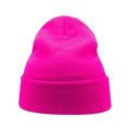 Fuchsia - Side - Atlantis Wind Double Skin Beanie With Turn Up