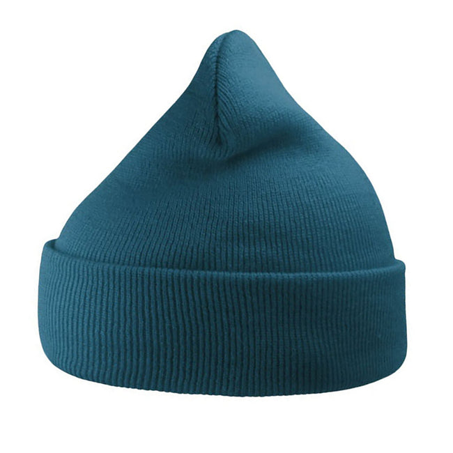 Sapphire Blue - Back - Atlantis Wind Double Skin Beanie With Turn Up
