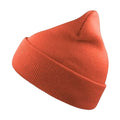 Coral - Front - Atlantis Wind Double Skin Beanie With Turn Up