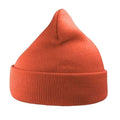 Coral - Back - Atlantis Wind Double Skin Beanie With Turn Up