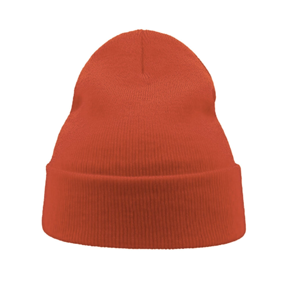 Coral - Side - Atlantis Wind Double Skin Beanie With Turn Up