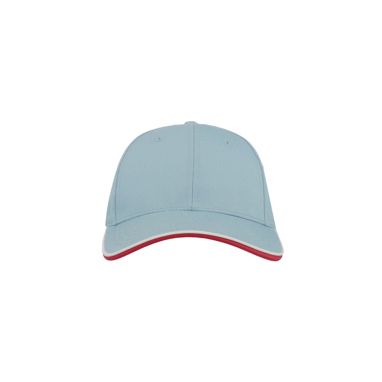 Light Blue - Back - Atlantis Zoom Piping Sandwich Sports 6 Panel Contrast Baseball Cap