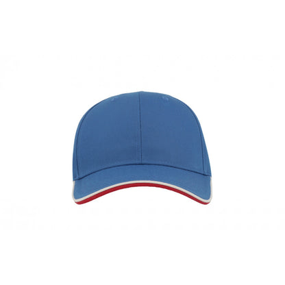 Royal - Pack Shot - Atlantis Zoom Piping Sandwich Sports 6 Panel Contrast Baseball Cap