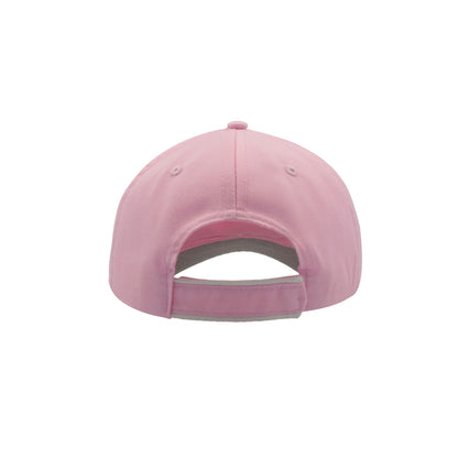 Pink - Back - Atlantis Zoom Piping Sandwich Sports 6 Panel Contrast Baseball Cap