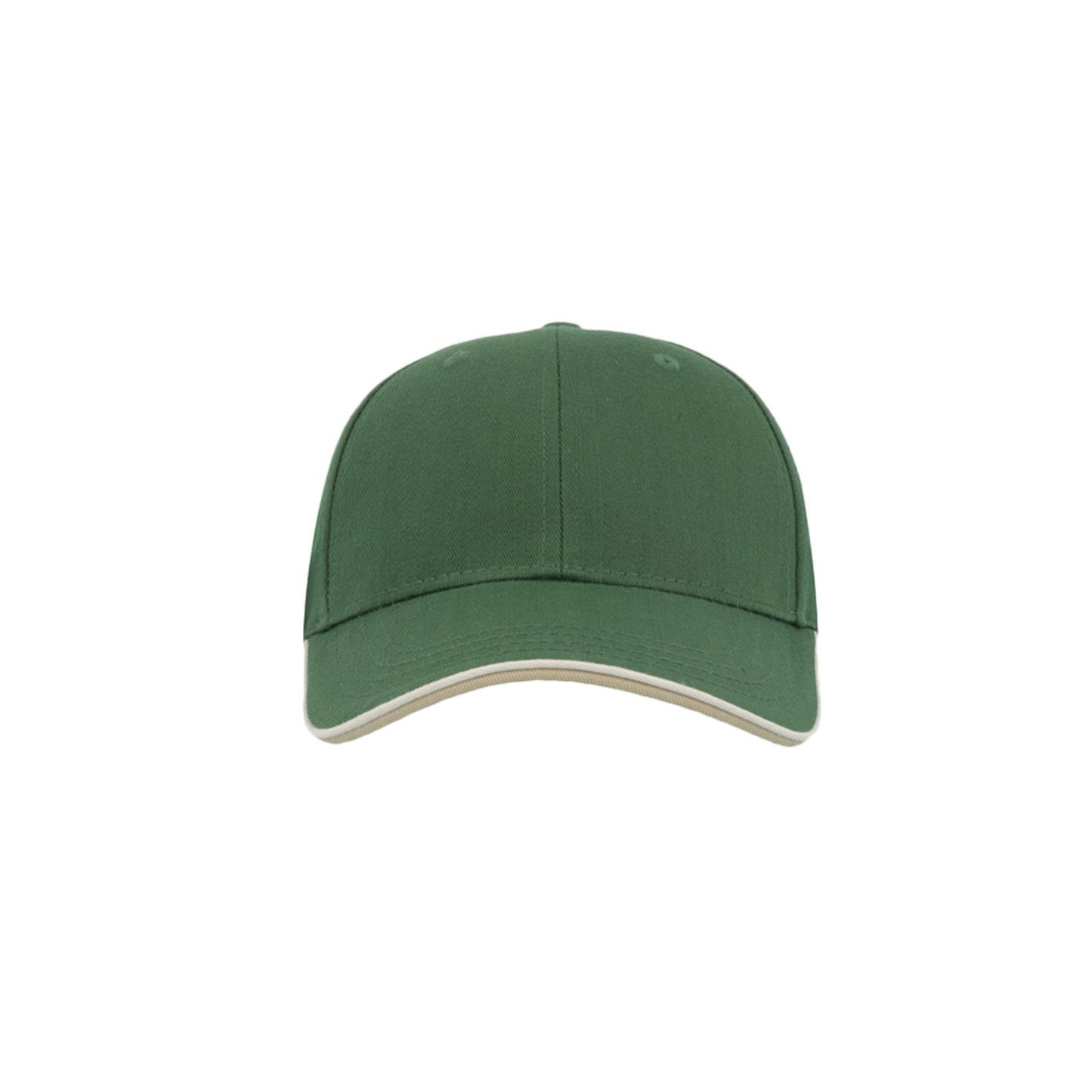 Green - Pack Shot - Atlantis Zoom Piping Sandwich Sports 6 Panel Contrast Baseball Cap