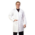 White - Front - BonChef Adults Hygiene Coat