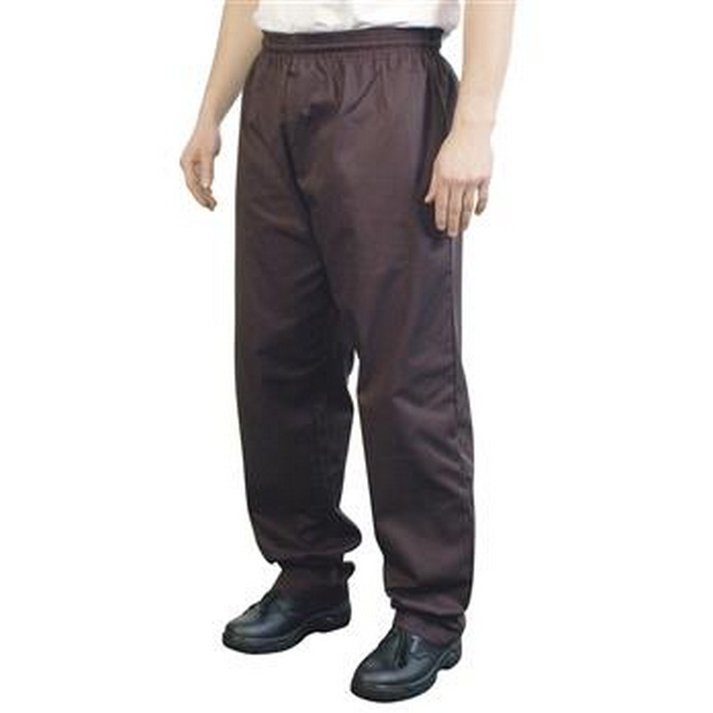 Black - Front - BonChef Baggy Mens Chef Trousers