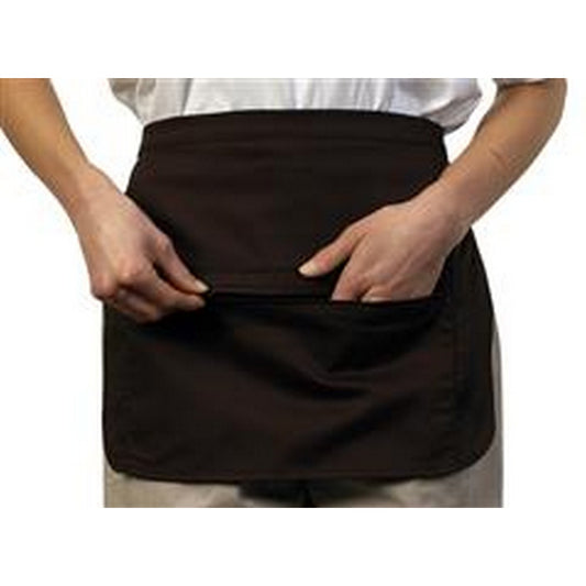 Black - Front - BonChef Zipped Money Pocket Apron
