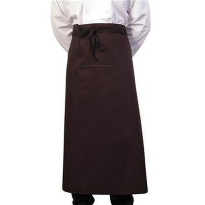 Black - Front - BonChef 36 Inch Chef-Bar Apron