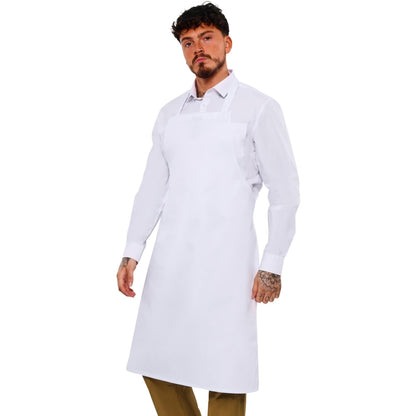 White - Back - BonChef Full Length Apron