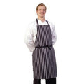 Navy-White - Front - BonChef Butcher Full Length Apron
