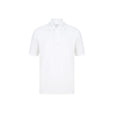 White - Front - Casual Classic Mens Pique Polo