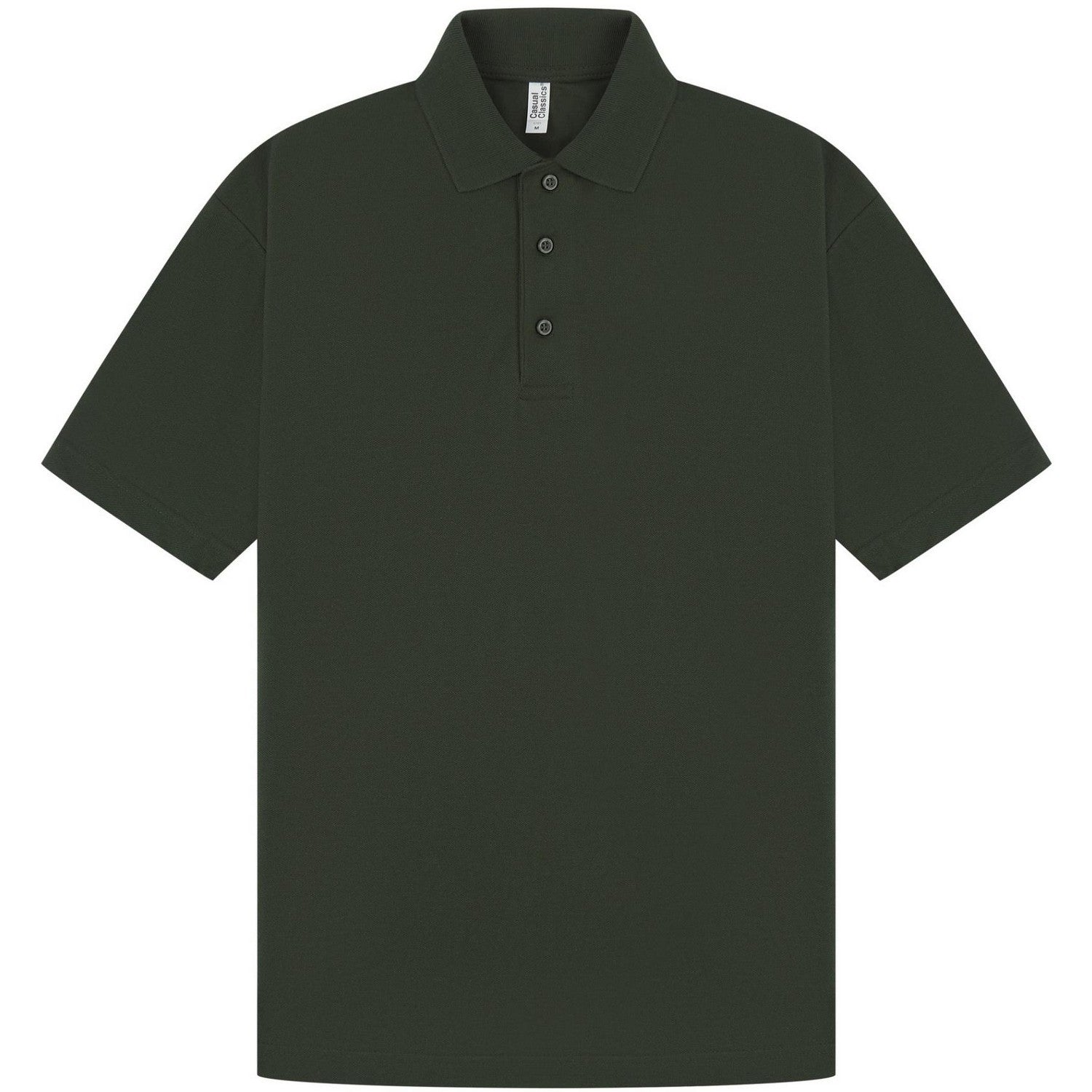 Forest Green - Front - Casual Classic Mens Pique Polo