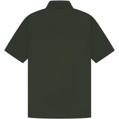 Forest Green - Back - Casual Classic Mens Pique Polo