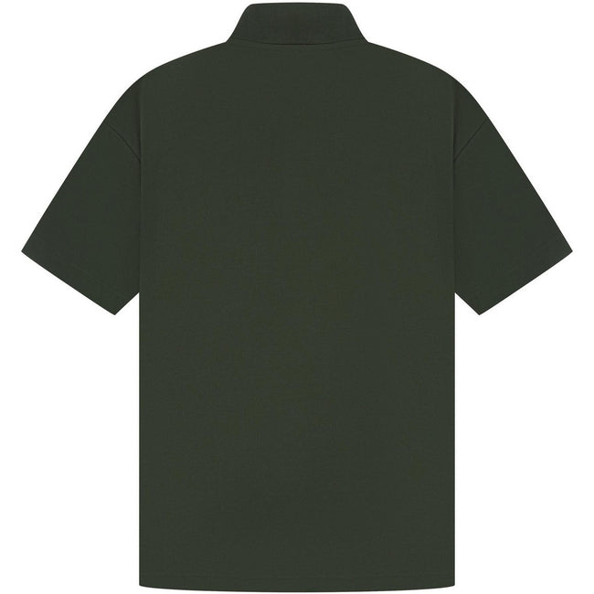 Forest Green - Back - Casual Classic Mens Pique Polo