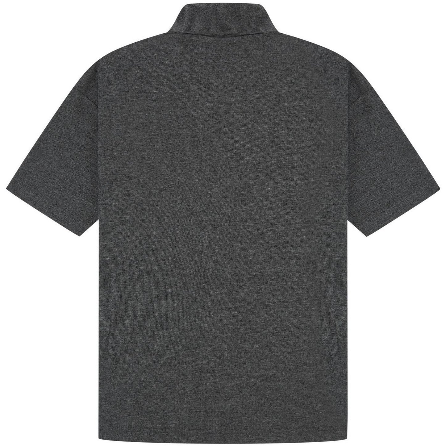 Dark Heather - Back - Casual Classic Mens Pique Polo