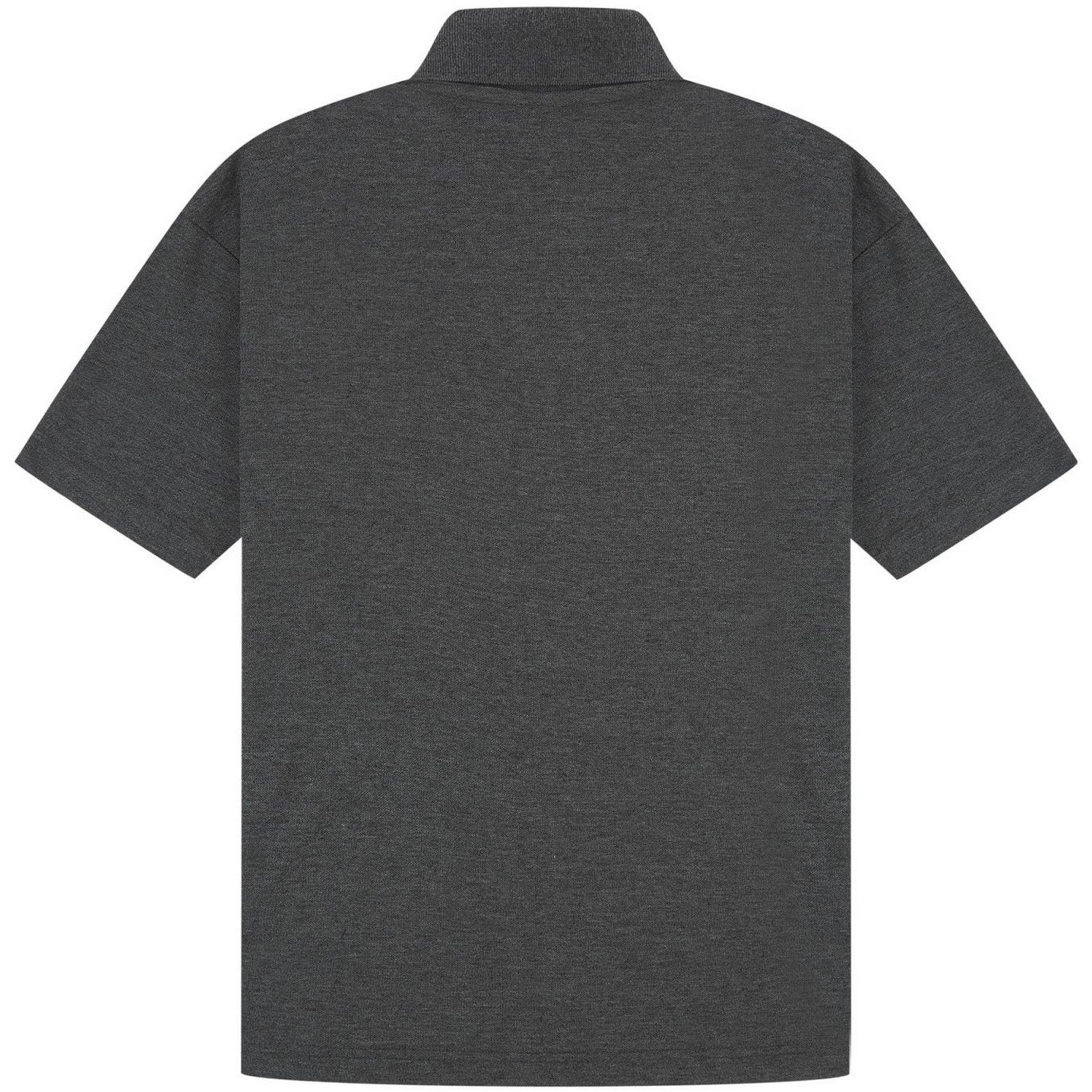 Dark Heather - Back - Casual Classic Mens Pique Polo