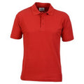 Red - Front - Casual Classic Mens Pique Polo