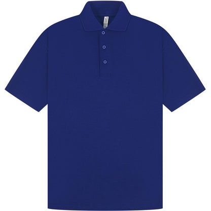 Royal Blue - Front - Casual Classic Mens Pique Polo