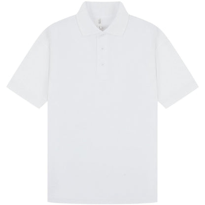 White - Front - Casual Classic Mens Pique Polo