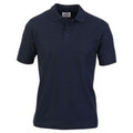 Navy - Front - Casual Classic Mens Pique Polo