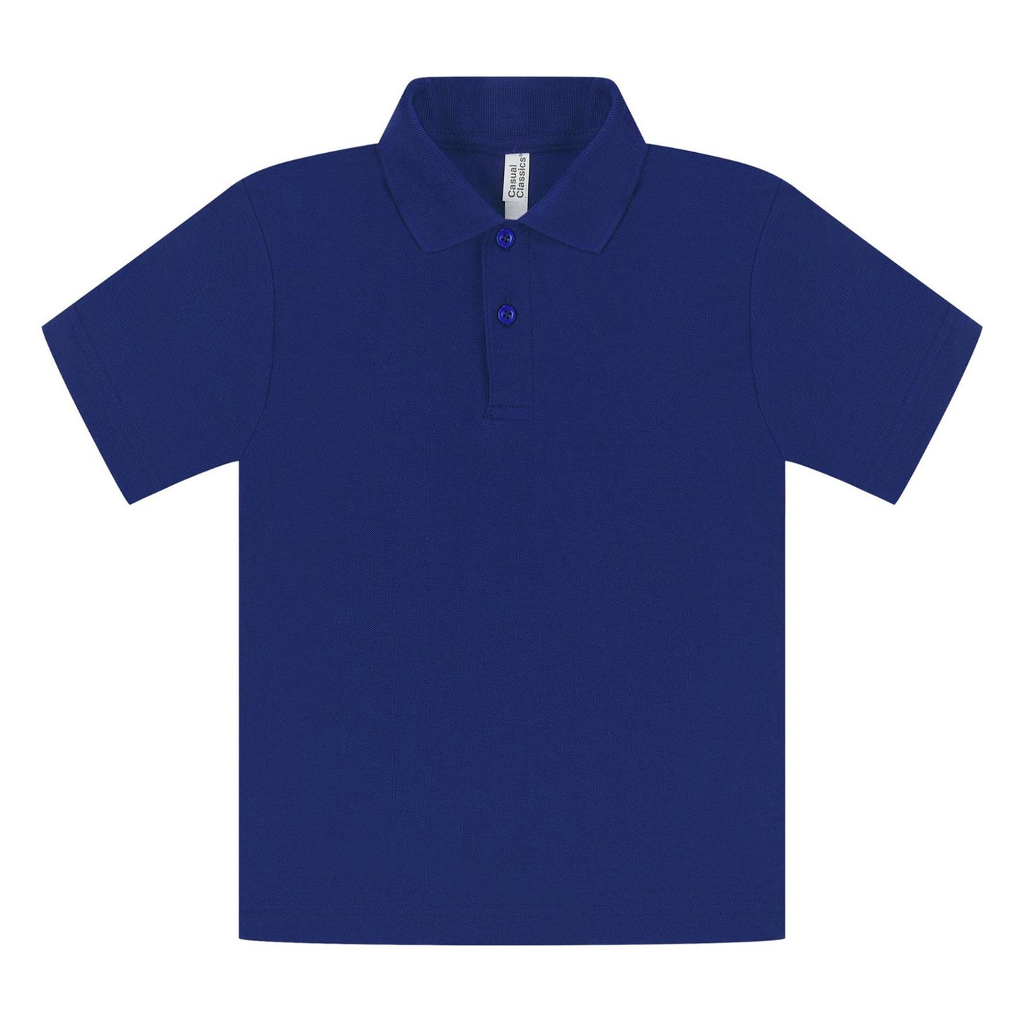 Dark Royal - Front - Casual Classic Childrens-Kids Polo