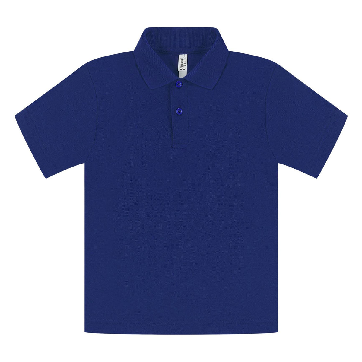 Dark Royal - Front - Casual Classic Childrens-Kids Polo