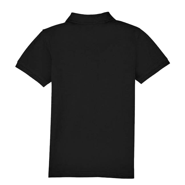 Black - Back - Casual Classic Childrens-Kids Polo