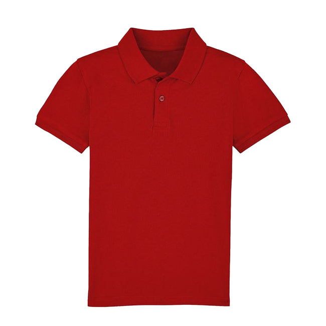 Red - Front - Casual Classic Childrens-Kids Polo