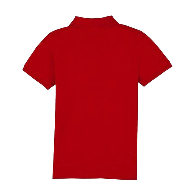 Red - Back - Casual Classic Childrens-Kids Polo